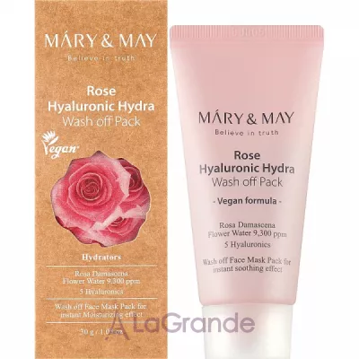 Mary & May Rose Hyaluronic Hydra Wash Off Pack        