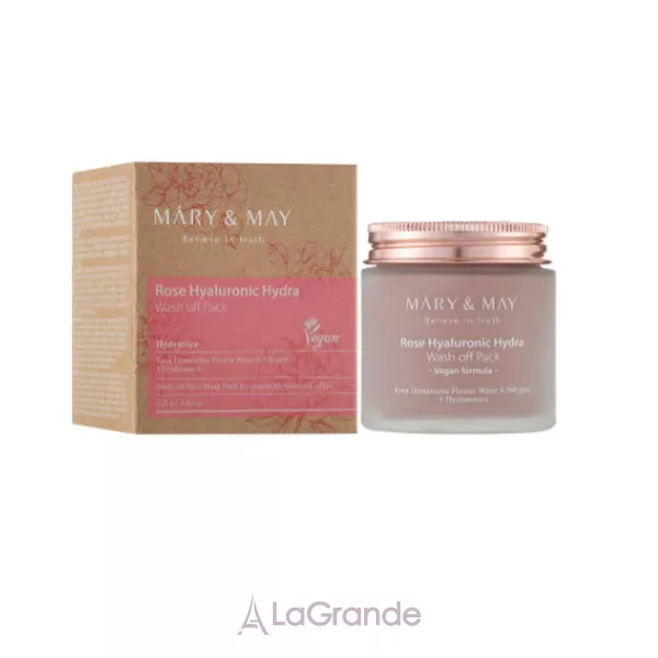 Mary & May Rose Hyaluronic Hydra Wash Off Pack ��������� ����� � ���������� ���� � ������������ ��������
