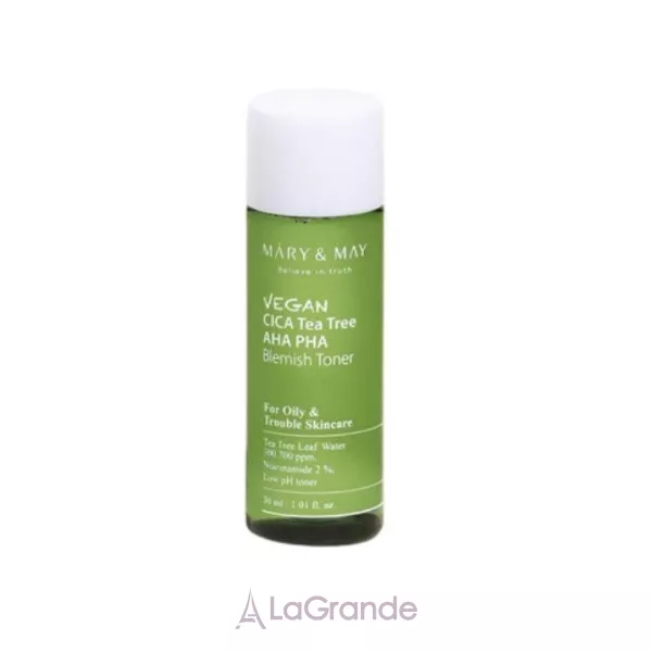 Mary & May Vegan Cica Tea Tree AHA PHA Toner ����� � ��������� ��������� � ������ ������� (����)
