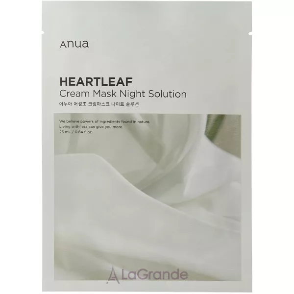 Anua Heartleaf Cream Mask Night Solution ����������� �������� ����� � ���������� ��������