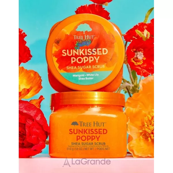 Tree Hut Sunkissed Poppy Shea Sugar Scrub �������� ����� ��� ��� � �������� ������ � ����