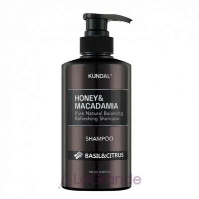 Kundal Honey & Macadamia Shampoo Basil & Citrus       