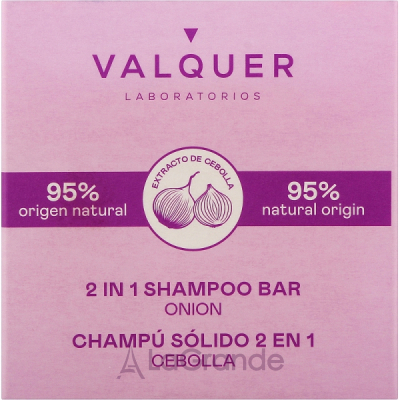 Valquer 2 In 1 Shampoo Bar Onion  -     