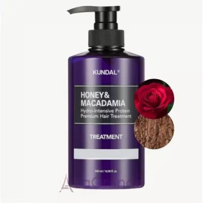 Kundal Honey & Macadamia Protein Hair Treatment Rose Wood    