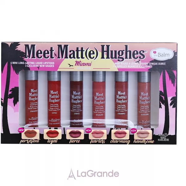 theBalm Meet Matt(e) Hughes Miami ���� (lipstick/6x1.2ml)