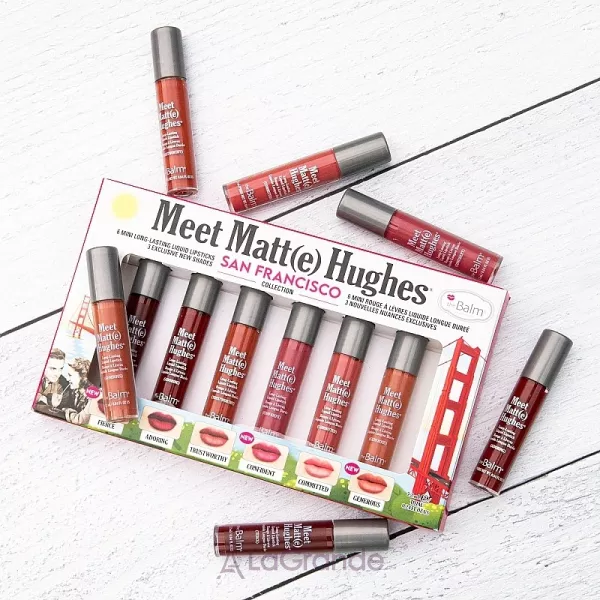 TheBalm Meet Matt(e) Hughes Mini Kit San Francisco ���� ����� ������� ����� (lipstick/6x1,2ml)