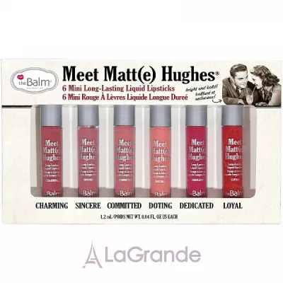 theBalm Meet Matt(e) Hughes 6 mini Liquid Lipsticks ̳-     (lipstick/6x1.2ml)