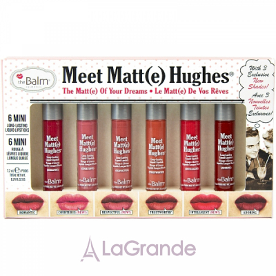 theBalm Meet Matt(e) Hughes Mini Kit 12      (lipstick/6x1.2ml)