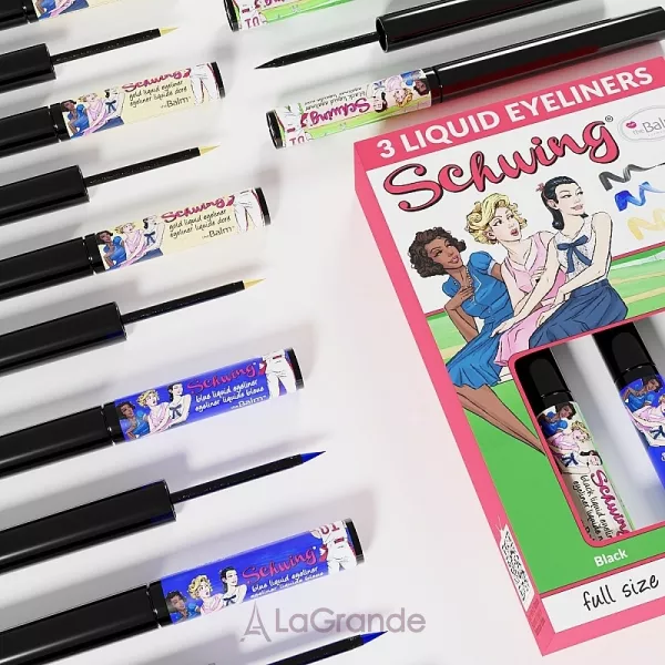 theBalm Ladies Schwing Liquid Eyeliner Trio ���� ������� ��� ���� (eye/liner/3x1.7ml)