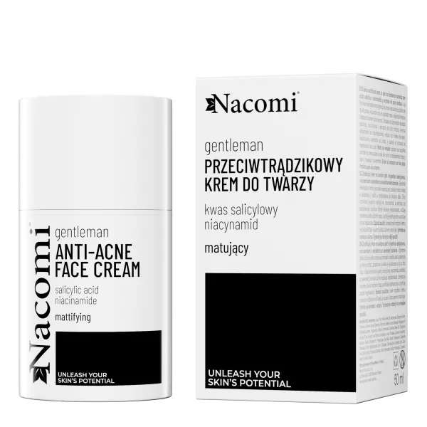 Nacomi Gentleman Anti-Acne Mattifying Face Cream For Men ���������� ���� ��� ���� ������ ������ ��� ������