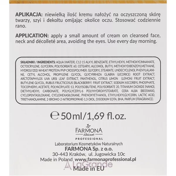 Farmona Professional Revolu C White Blemish Reducing Cream SPF30 ����������������� ���� ��� ����