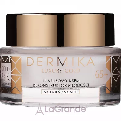 Dermika Luxury Gold 24K Total Benefit Luxury Youth Reconstructor Cream 65+    