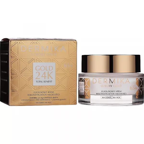 Dermika Luxury Gold 24K Total Benefit Luxury Youth Reconstructor Cream 65+ ���� ��� ������� 
