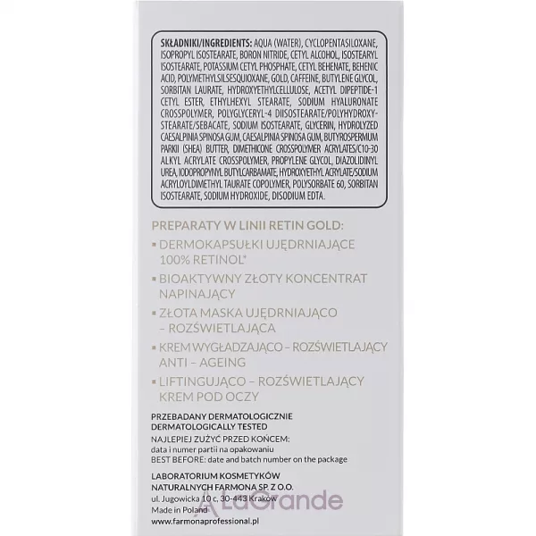 Farmona Professional Retin Gold Lifting & Illuminating Eye Cream �������-���� ��� ���� ������ ����