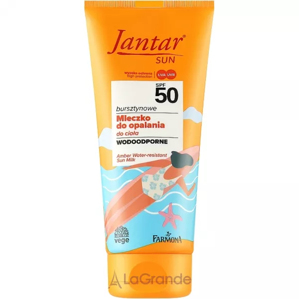 Farmona Jantar Sun Amber Water-Resistant Sun Milk SPF 50 ���������� ��������� ������������ ������� SPF 50