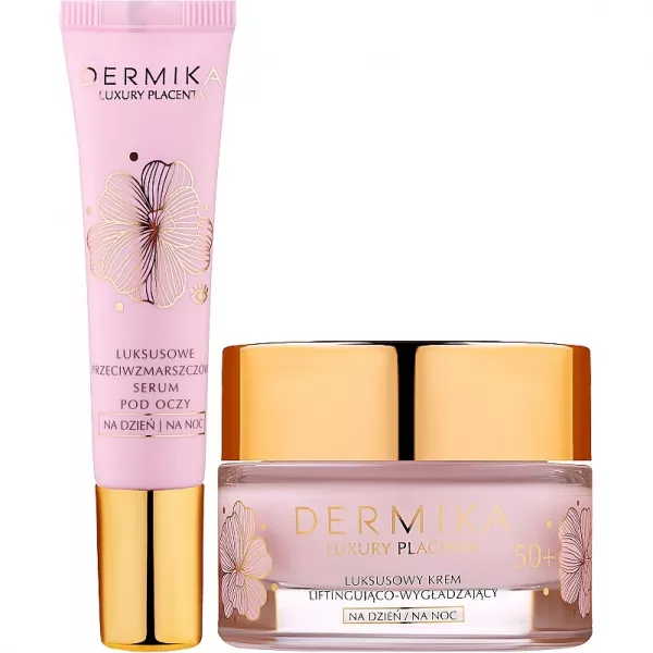 Dermika Luxury Placenta 50+ ���� ��� ������� 50+ (f/cr/50ml + eye/serum/15ml)