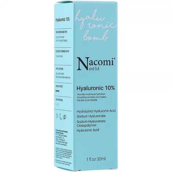 Nacomi Next Level Hyaluronic 10% ��������� ��� ������� � ����������� �������� 10%