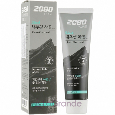 2080 Dental Clinic Pure Black Clean Charcoal Toothpaste ³    