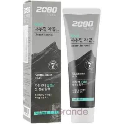 2080 Dental Clinic Pure Black Clean Charcoal Toothpaste     