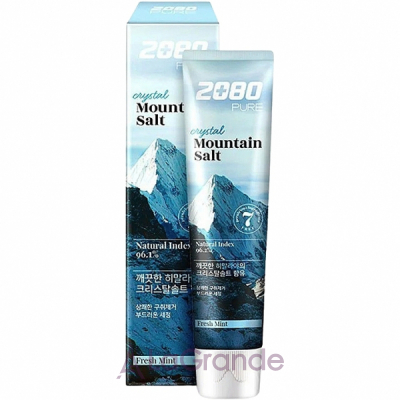 2080 Dental Clinic Pure Crystal Mountain Salt Fresh Mint Toothpaste     