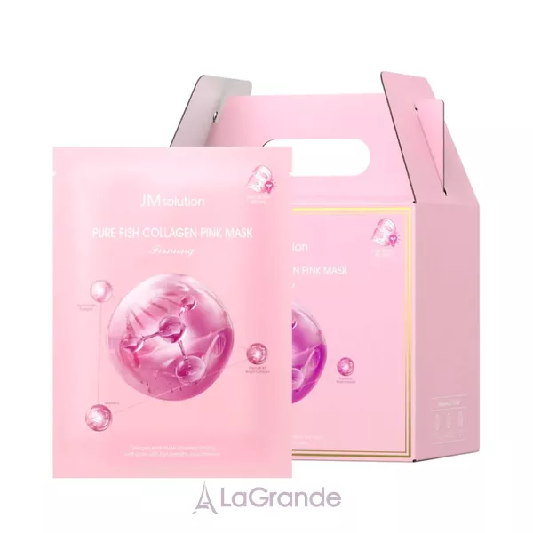JmSolution Pure Collagen Pink Mask Firming ������������ ����� ��� ��������� ���������� � �������������� ����
