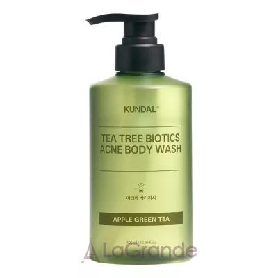 Kundal Tee Tree Bioticts Acne Body Wash Apple Green Tea    