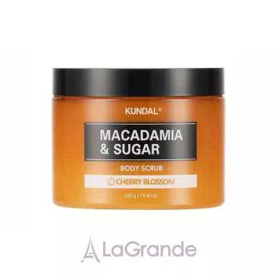 Kundal Macadamia & Sugar Body Scrub Cherry Blossom    