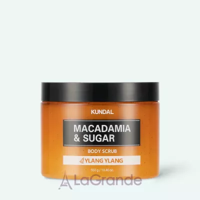 Kundal Macadamia & Sugar Body Scrub Ylang Ylang    