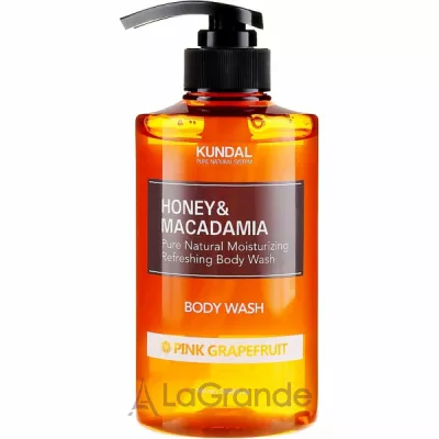 Kundal Honey & Macadamia Body Wash Pink Grapefruit    