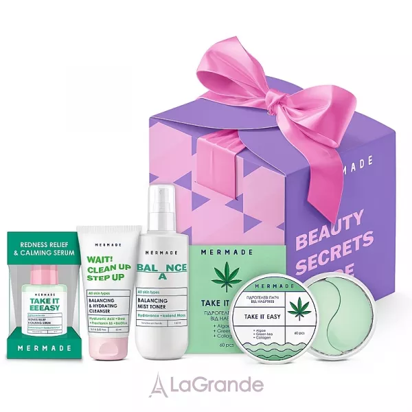 Mermade Balance Your Face ������������ ���� (gel/50ml + tonic/150ml + eye/patch/60pcs + serum/30ml)