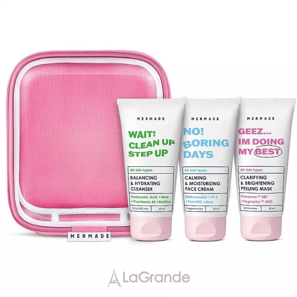 Mermade Try Kit ���� � ���������� (f/gel/50ml + f/mask/50ml + f/cr/50ml + bag)