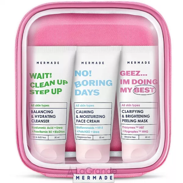 Mermade Try Kit ���� � ���������� (f/gel/50ml + f/mask/50ml + f/cr/50ml + bag)