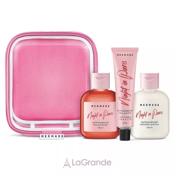 Mermade Night In Paris ���� (sh/gel/100ml + b/lot/100ml + h/cr/30g + bag/1pcs)