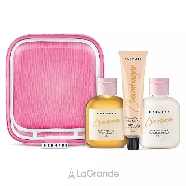 Mermade Champagne ���� � ���������� (b/lot/100ml + sh/gel/100ml + h/cr/30g + bag/1pcs)