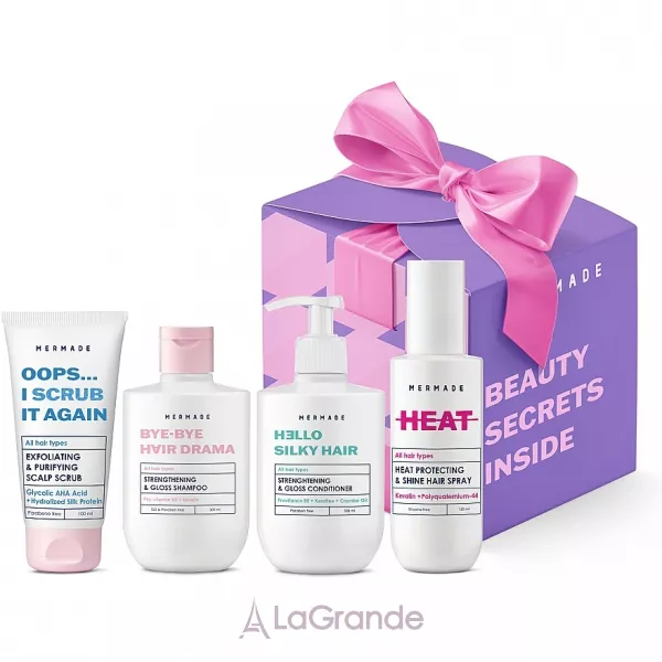 Mermade Fabulous Hair Set ������������ ���� (shmp/300ml + cond/300ml + h/scr/100ml + h/spray/150ml)