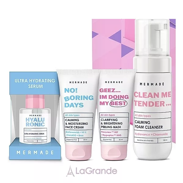 Mermade Hydrate Your Skin ������������ ���� (mask/50ml + cr/50ml + foam/150ml + serum/30ml)