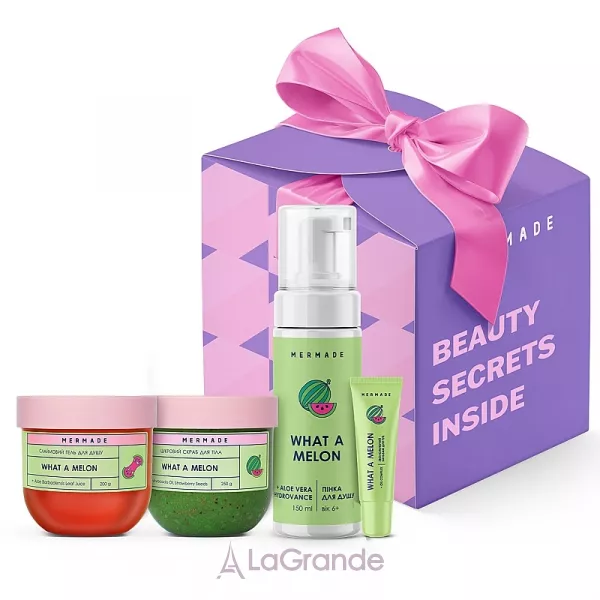 Mermade What A Melon Party ���������� ����� (foam/150ml + b/scr/250g + lip/balm/10g + sh/gel/200g)
