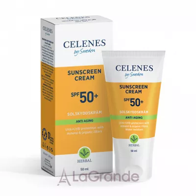 Celenes Sunscreen Cream SPF 50+ Anti Aging     SPF 50+