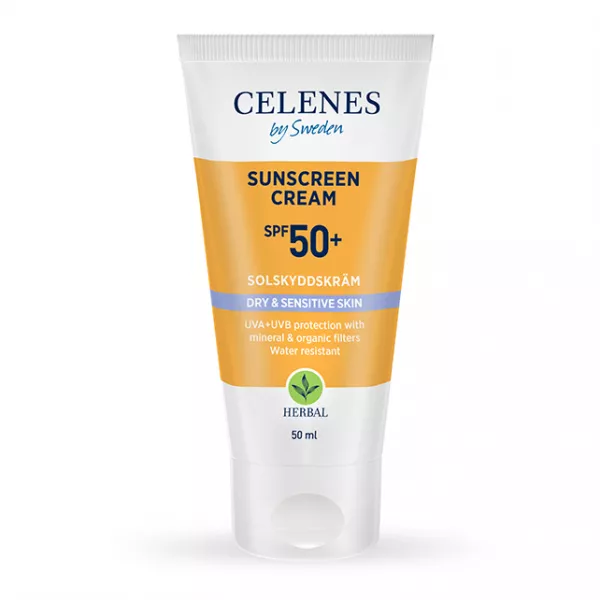 Celenes Sunscreen Cream SPF 50+ Dry & Sensitive ������������� ���� ��� ���� �� ������� ���� SPF 50+