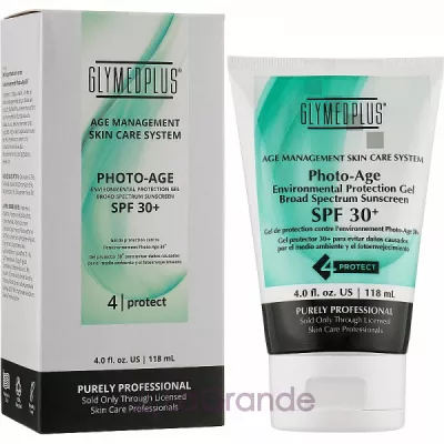 GlyMed Plus Age Management Photo-Age Environmental Protection Gel 30     SPF 30