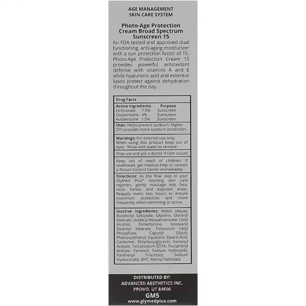 GlyMed Plus Age Management Photo-Age Protection Cream SPF 15 �������� ���� �� ����������� SPF 15