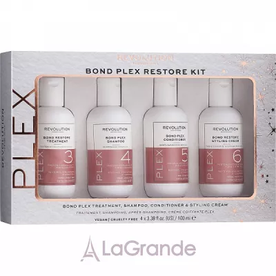 Makeup Revolution Haircare Bond Plex    (tr/100ml + sh/100ml + cond/100ml + h/cr/100ml)