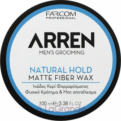 Arren Men's Grooming Matte Fiber Wax Natural Hold ³   