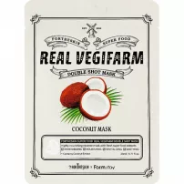 Fortheskin Super Food Real Vegifarm Double Shot Mask Coconut ����� ��� ���� � ���������� ������
