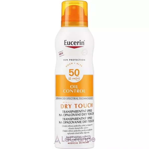 Eucerin Sun Protection Transparent Sun Spray Dry Touch SPF 50 ������������� ����� ��� ���