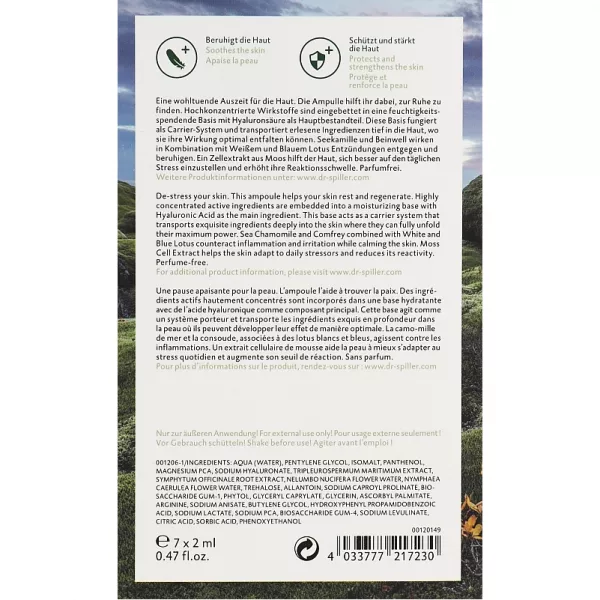 Dr. Spiller Rescue Mystical Land The Calming Ampoule ��������� ���������� 
