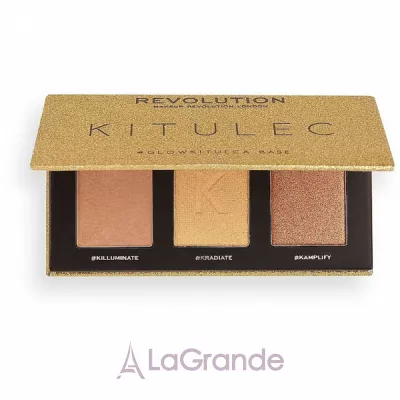 Makeup Revolution Kitulec #GlowKitulca Highlighter Palette   2   (2xhigh/palette/7.5g)