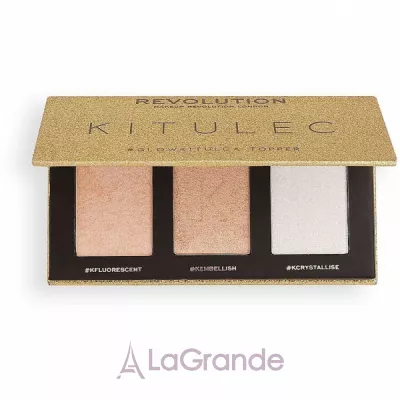 Makeup Revolution Kitulec #GlowKitulca Highlighter Palette   2   (2xhigh/palette/7.5g)