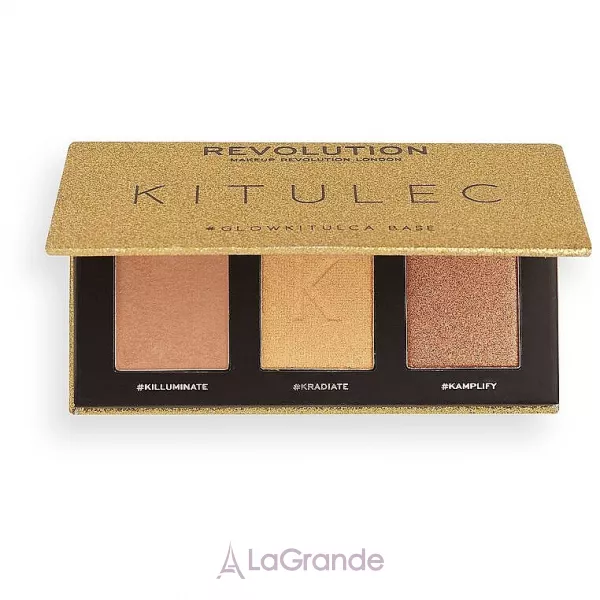 Makeup Revolution Kitulec #GlowKitulca Highlighter Palette ���� � 2 ������� ���������� (2xhigh/palette/7.5g)
