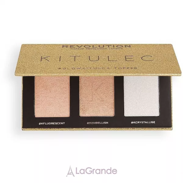 Makeup Revolution Kitulec #GlowKitulca Highlighter Palette ���� � 2 ������� ���������� (2xhigh/palette/7.5g)